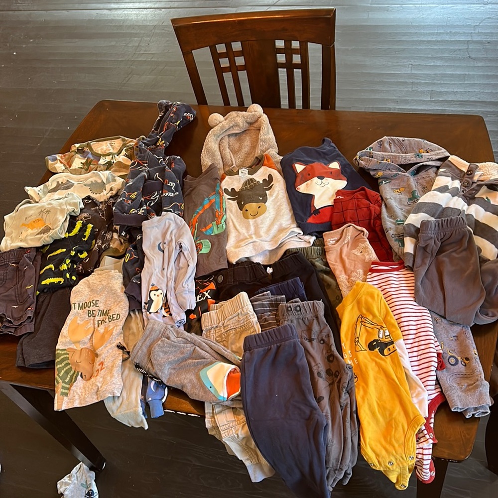 Huge lot of 18 month clothing
